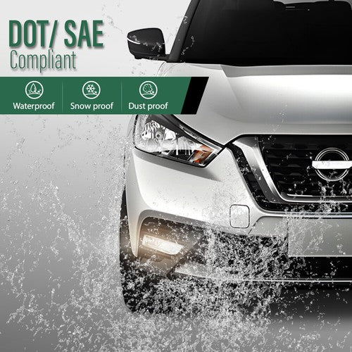 Solid Spare Fog Lights Driving Lamps w/ Wiring Fit For 17-19 Nissan Kicks Left+Right side