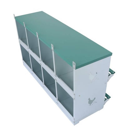 Solid Spare For Chicken Laying Eggs Hens Chicken Coop Box 8 Hole Chicken Nesting Boxes