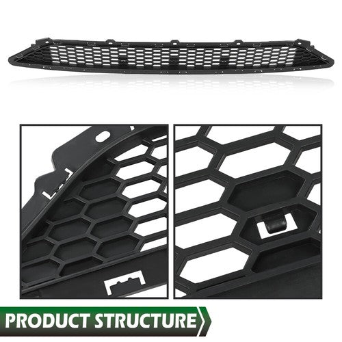 Solid Spare Fit For 2016-2018 Hyundai Tucson Front Bumper Lower Grille Grill 86561D3000