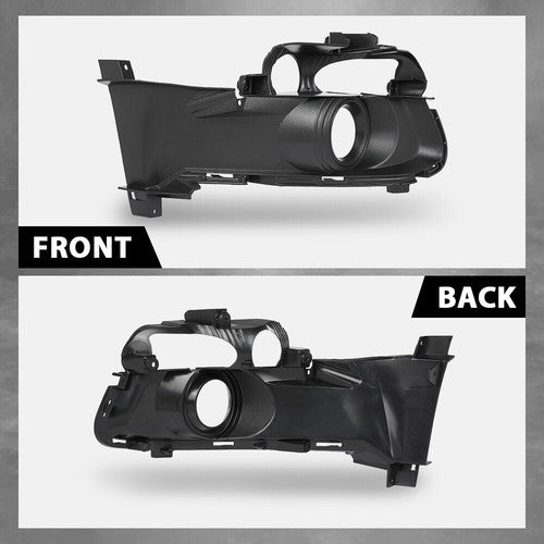 Solid Spare Fit For 2015-2017 Ford Mustang Fog Light Bezel Cover Trim Set Left & Right