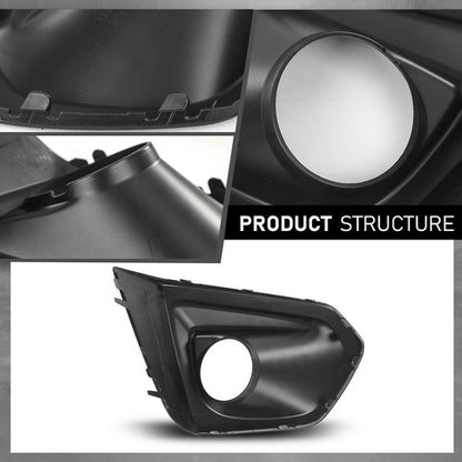 Solid Spare Fog Light Bezel Lamp Cover Fit For 2012 2013 2014 Subaru Impreza Left Side