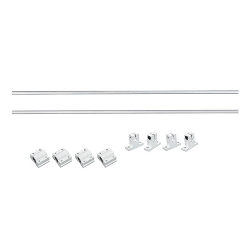 Solid Spare 8mm × 500mm 2Pcs Linear Motion Rail Shaft w/ 4 SCS8UU Bearing & SK8 Rail Support