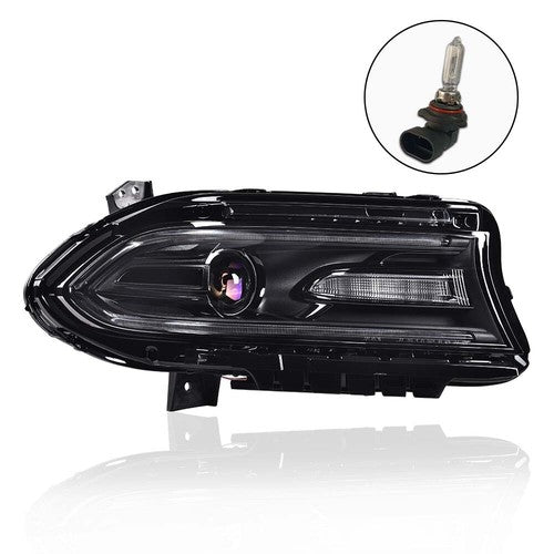 Solid Spare Fit For Dodge Charger 2015-2023 LED DRL Projector Headlight Right Passenger Side