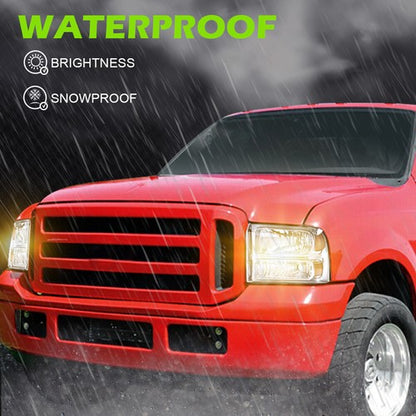 Solid Spare Fit For 99-04 Ford F250 F350 Super Duty Excursion Smoke Conversion Headlights