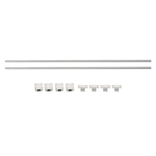 Solid Spare 8mm × 650mm 2Pcs Linear Motion Rail Shaft w/ 4 SCS8UU Bearing & SK8 Rail Support