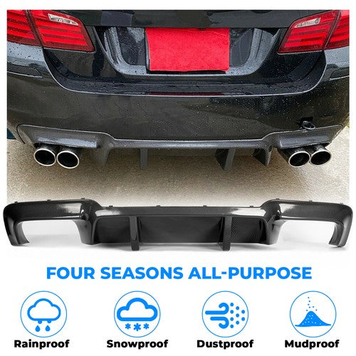 Solid Spare Rear Diffuser Carbon Fiber Color Fits 12-16 BMW 5 Series F10 M5 DTM Style
