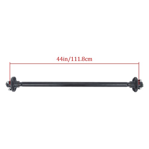 Solid Spare 4 lug-4" 44" HF 2K 2000lbs Trailer Axle w/ U-Bolt Kit For RVs trucks trailers
