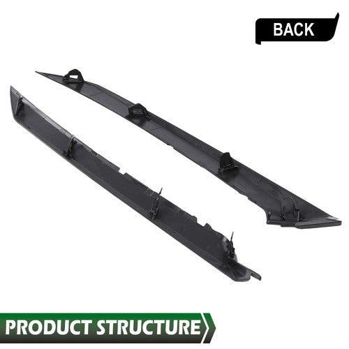 Solid Spare Fit For 2018-2022 Toyota Camry SE XSE Front Bumper Grille Trim Molding Black