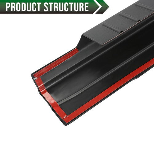 Solid Spare 4Pcs Rocker Panel Protector Guard Covers Fit For 09-14 Ford F150 Crew Cab Pickup