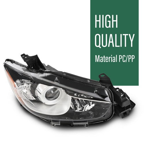 Solid Spare Pair Headlights Clear Lens Fit For 2013-2016 Mazda CX-5 Halogen Headlamps L+R