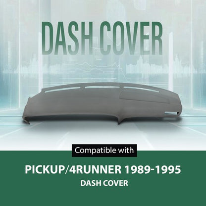 Solid Spare TPE Dashboard Dash Cover Cap Overlay Fit For 89-95 Toyota 4Runner & Pickup Gray