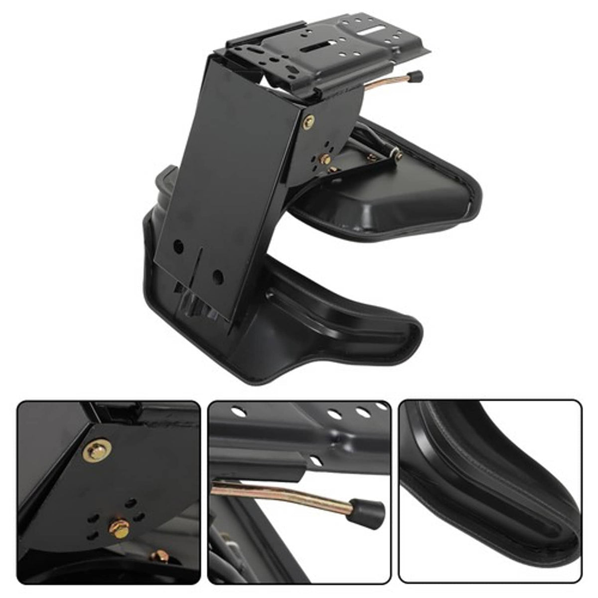 Solid Spare PA-11-CCT Black Tractor Suspension Seat Fits For Ford & New Holland 5100 Series