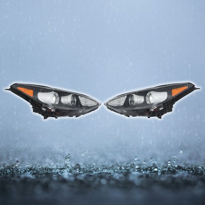 Solid Spare For Kia Sportage 2017-2022 Clear Halogen w/LED DRL 1Pair Headlights Assembly Set