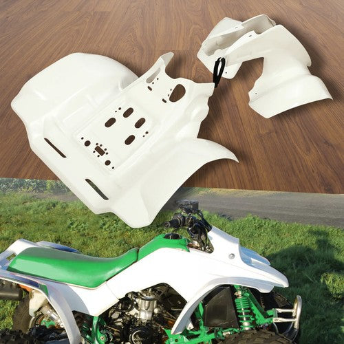 Solid Spare For Honda TRX 250R TRX250R 1986-1989 White Front & Rear Fender Set Plastics Kit