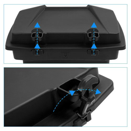 Solid Spare Cargo Storage Box Bed Trunk For Can-Am Defender Max HD5 HD8 HD10 16-25 Commander