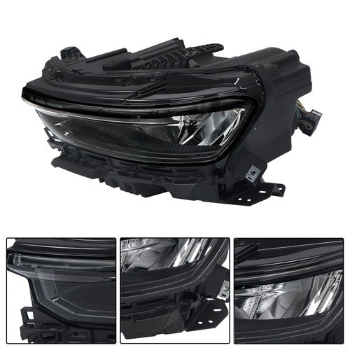 Solid Spare Left Headlight For 21-22 Jeep Grand Cherokee w/Animation w/o Leveling LED DRL