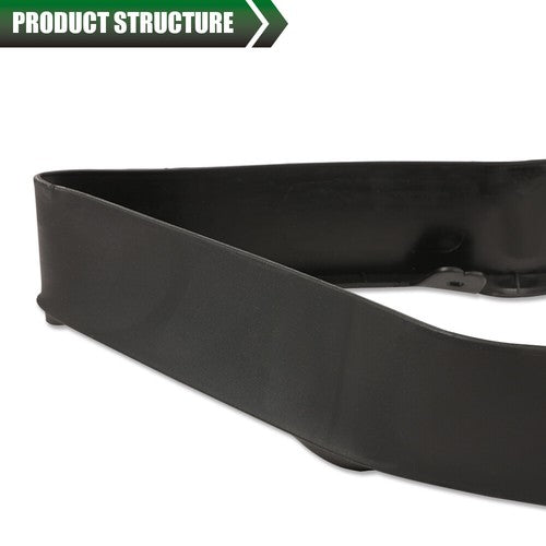 Solid Spare Fit For 16-21 Chevrolet Malibu Front Bumper Grille Lower Air Deflector Black