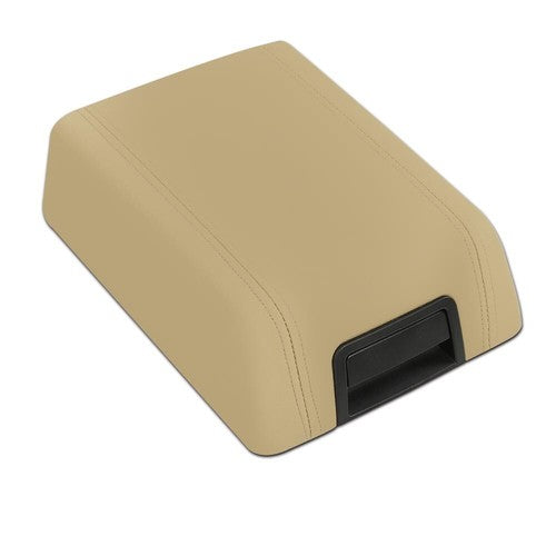Solid Spare Fit For 2004-2008 Ford F-150 Beige Vinyl Center Console Arm Rest Lid Cover Pad