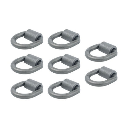 Solid Spare 8 Pack 3/4" Weld On Forged D Ring with Welding Clip 26,500lbs Fracture Strength