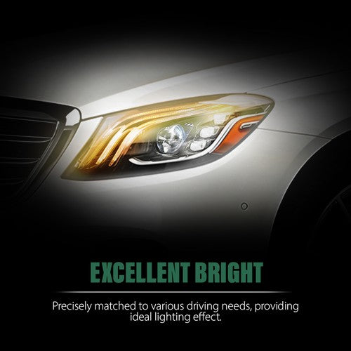 Solid Spare LED Headlight Left Side Fit For 2018-2021 Mercedes-Benz S Class W222 S560 S63