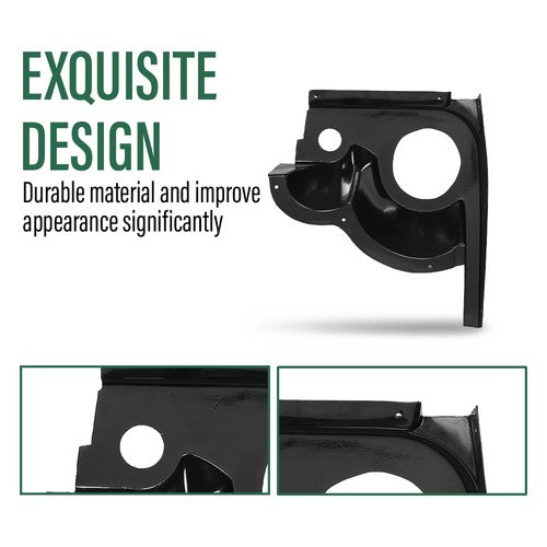 Solid Spare Fit For 1994-2013 EZGO TXT Golf Cart Speaker Pods Speakers Audio Stereo Housings