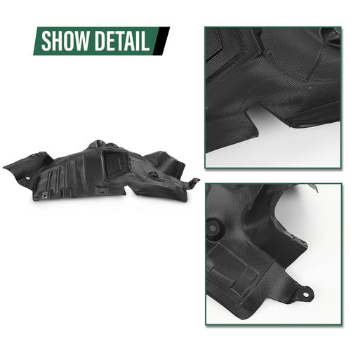 Solid Spare Fit For 2010-2013 Mercedes Benz E350 E550 Front Fender Liner Front Section Left