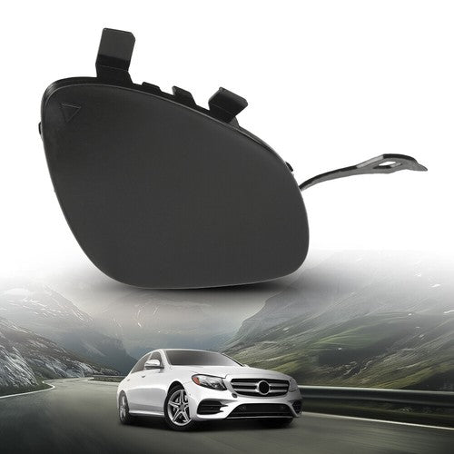 Solid Spare Fit For 17-20 Mercedes Benz E300 E350 E400 E450 Front Bumper Tow Hook Eye Cover