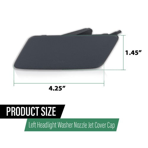 Solid Spare Fit For 2015-2019 Land Rover Discovery Sport Headlight Washer Cover Left Side