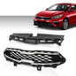 Solid Spare Front Upper Grille+Radiator Sight Cover Assembly Fit For 2019-2021 Kia Forte