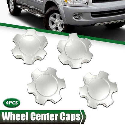 Solid Spare Fit For Toyota Sequoia Tundra 03-07 Wheel Center Hub Caps Silver 56069440