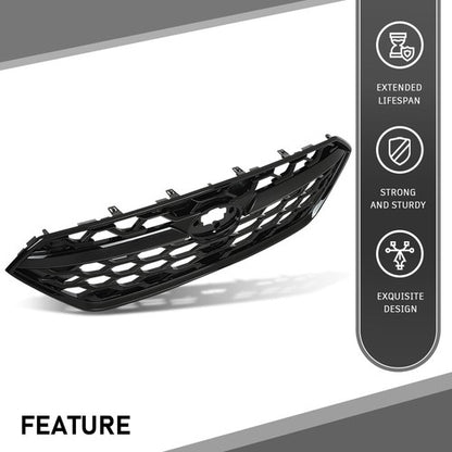 Solid Spare Fit For 2022-2023 Subaru WRX Front Bumper Upper Grille Assembly Black SU1200198