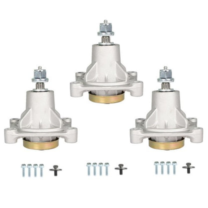 Solid Spare 3pcs Spindle Assembly For 48inch Husqvarna Ride on Mowers YTH1848XP YTH2148XP