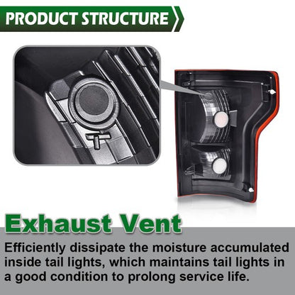Solid Spare New Fit For 2015 2016 2017 Ford F-150 F150 Tail Light Lamp Left Driver Side LH