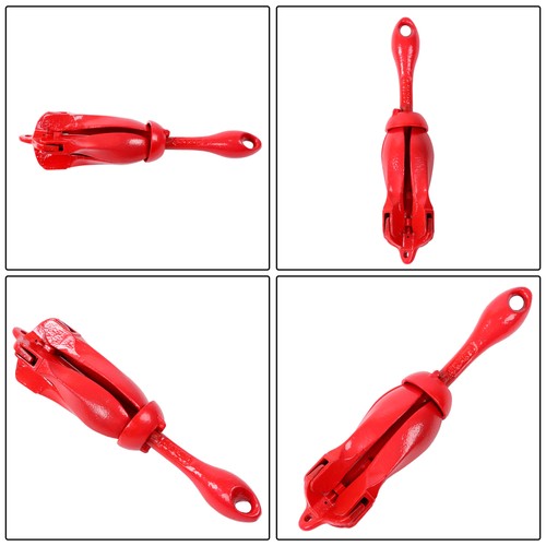Solid Spare Marine Kayak Anchor Kit 3.3 lb Folding Grapnel Anchor Kit Boat Anchor 2 Pack