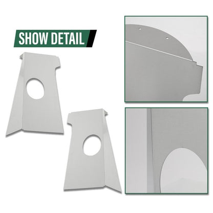Solid Spare Fit For 1955-1959 Chevy/GMC Big Window Cab Corner 6x9 Speaker Brackets Pair