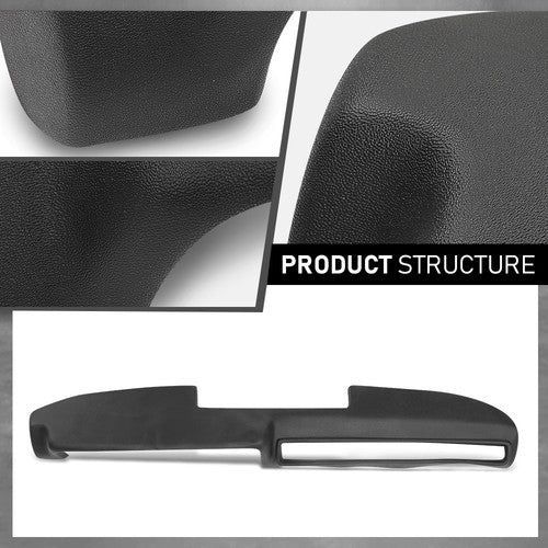 Solid Spare Fit For 1971-1974 Dodge Charger Plymouth TPE Dashboard Dash Cover Overlay Black