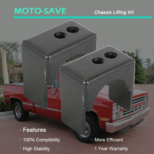 Solid Spare Fit For 1973-1987 Chevy C10 GMC 1/2 Ton Truck Rear Axle Flip Kit 5" Drop