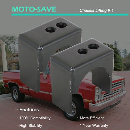 Solid Spare Fit For 1973-1987 Chevy C10 GMC 1/2 Ton Truck Rear Axle Flip Kit 5" Drop