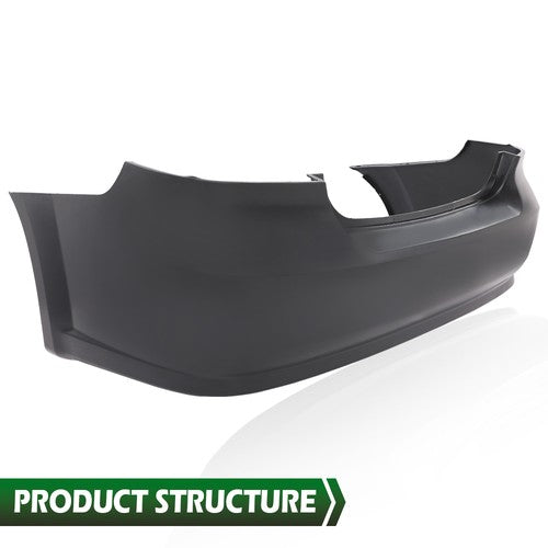 Solid Spare Fit For 2007-2011 Chevrolet Aveo Sedan Rear Bumper Cover Fascia New