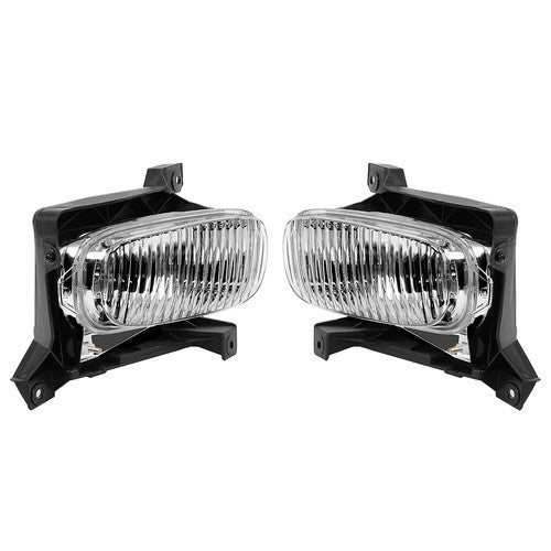 Solid Spare Front Fog Driving Lights Clear Lens w/ Bulbs For Toyota Tundra 2000-2006 LH＆RH