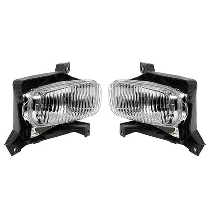 Solid Spare Front Fog Driving Lights Clear Lens w/ Bulbs For Toyota Tundra 2000-2006 LH＆RH