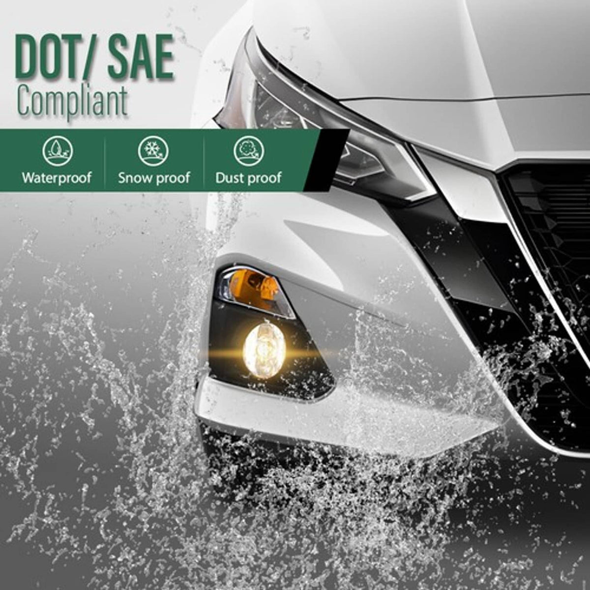 Solid Spare Fog Lights Driving Lamps w/ Wiring Fit For 2019-2022 Nissan Altima Left+Right