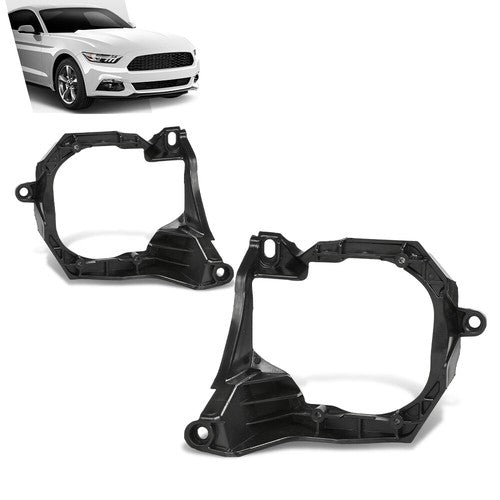 Solid Spare Front Bumper Fog Light Brackets Fit For 2015-2017 Ford Mustang Left+Right Side