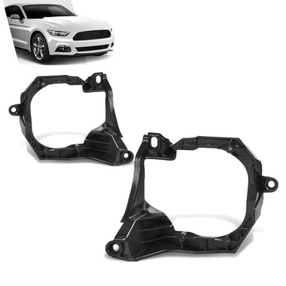 Solid Spare Front Bumper Fog Light Brackets Fit For 2015-2017 Ford Mustang Left+Right Side
