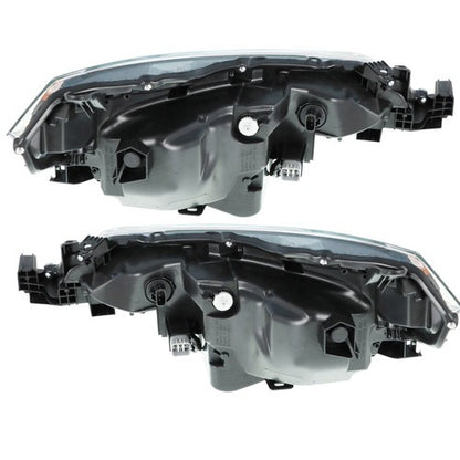 Solid Spare LH+RH Headlight For Toyota Corolla L LE 2017-2019 Headlamps Clear Chrome Lens