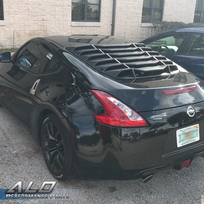 Solid Spare Fits For 2009-2020 Nissan 370Z Coupe Rear Window Louver Sun Shade Cover ABS
