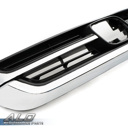 Solid Spare Fit For 10-11 Honda CRV CR-V Front Bumper Upper Grille Grill Black Chrome
