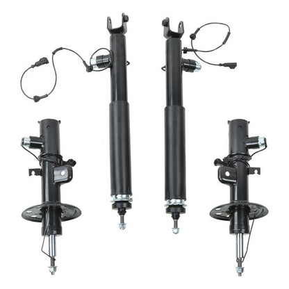 Solid Spare DA5Z-18125-F 4× Front Rear Shock Struts Assys w/Electronic For Lincoln MKS 13-16