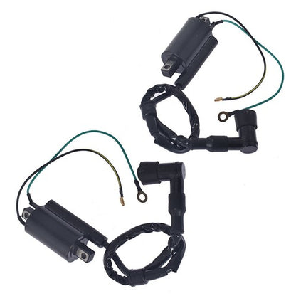 Solid Spare 2×Ignition Coil Set For Honda Motorcycle CB350 CL350 SL350 CJ360T CB360T USA