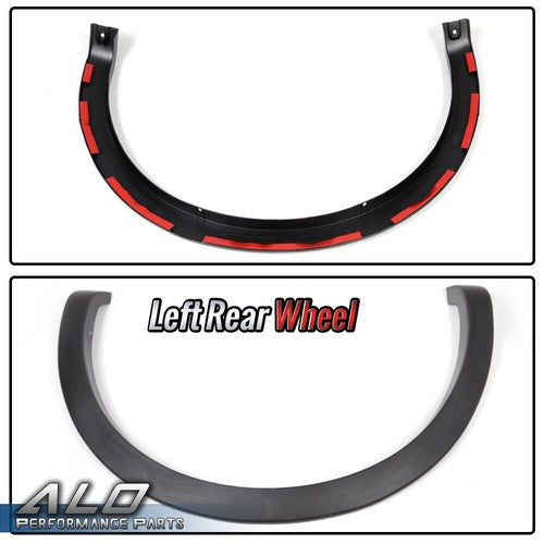 Solid Spare 4pcs Fit For 2004-2008 Ford F150 Factory Style Fender Flares Wheel Protector